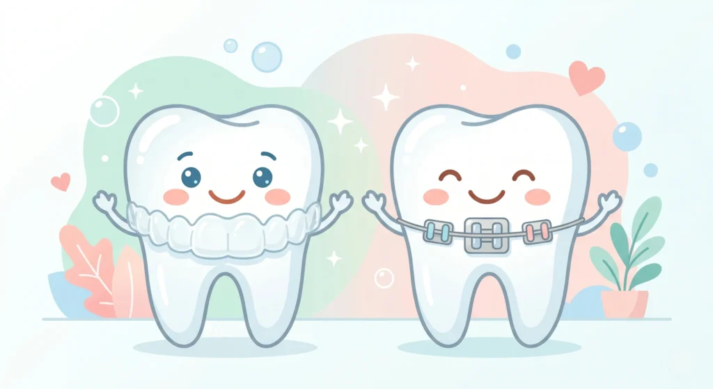 5 הבדלים בין יישור שיניים שקוף לגשרים מסורתיים - מה עדיף?